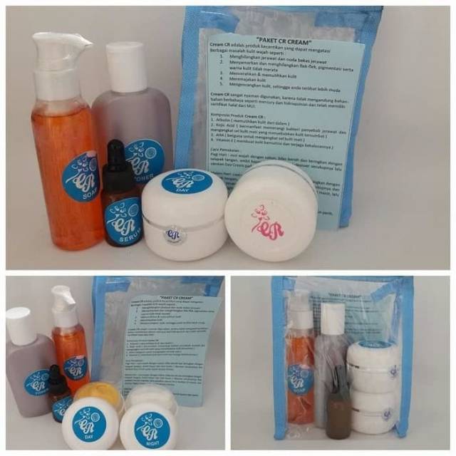 Cream Cr ORIGINAL [CREAM PEMUTIH WAJAH]  CREAM CR BIRU