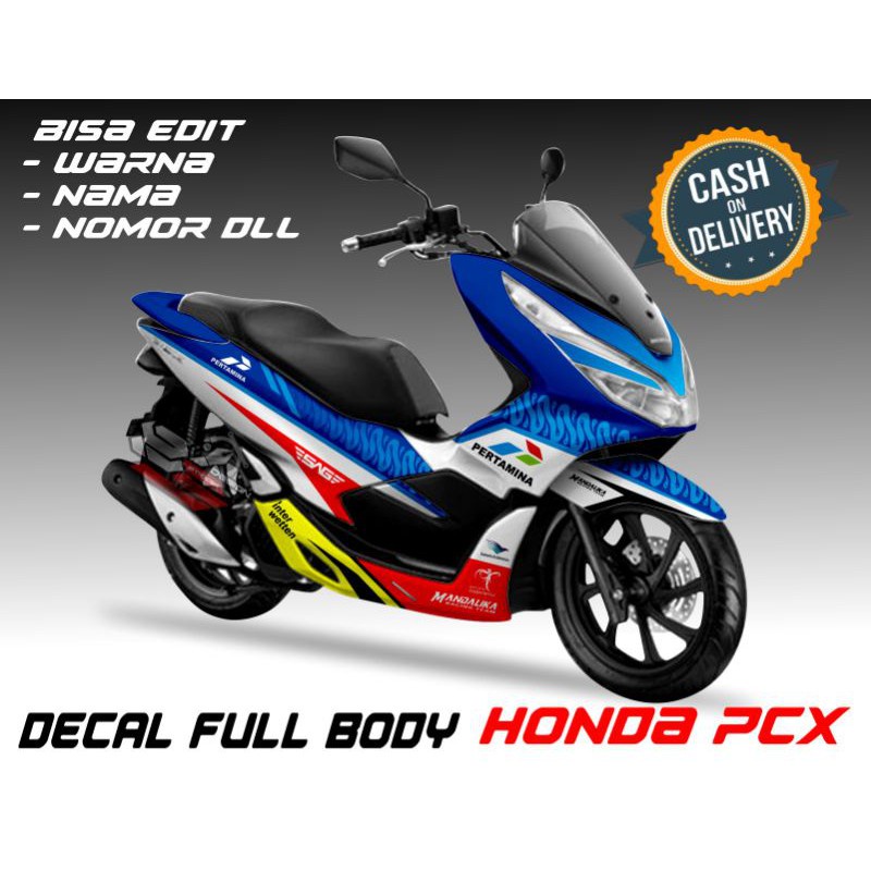 striping decal sticker full body Honda PCX mandalika