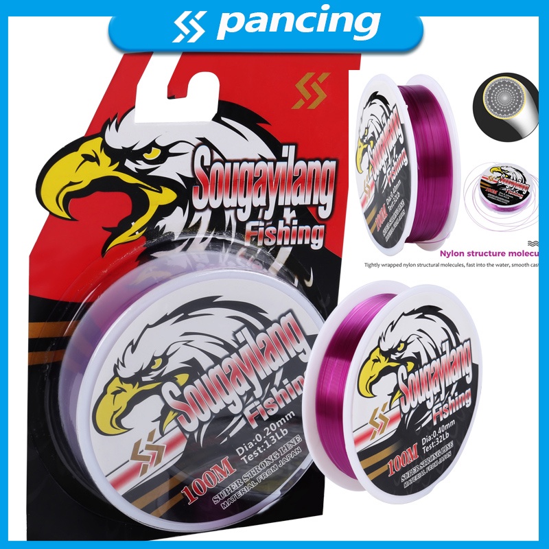 100M Fishing Line Senar Pancing High Impact Monofilament Fishing Line  Nylon Fishing Line Max Drag 11-32 LB Fishing Line