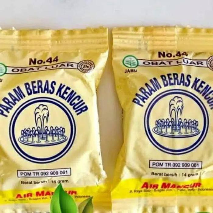 

Param beras kencur air mancur / pegel linu & keseleo ( harga 1 shaset )