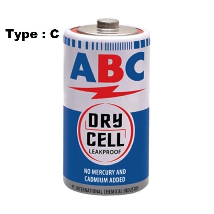 Batu Baterai ABC Biru Tanggung / Dry Cell Battery