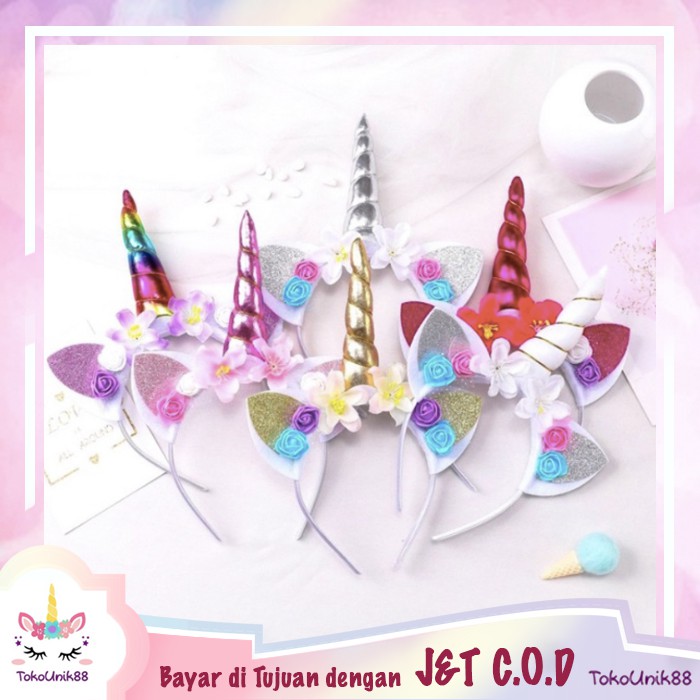 TU88 Bando Tanduk Kuda Unicorn untuk Acara Pesta Poni Pony TU88 Bando Tanduk Kuda Unicorn untuk Acara Pesta Poni Pony