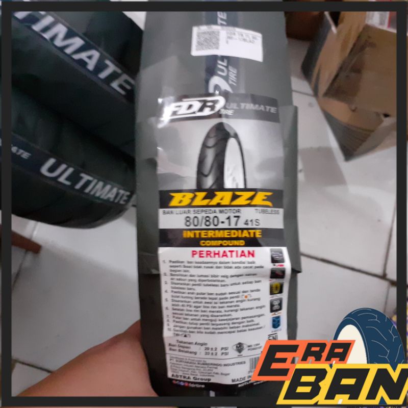 BAN LUAR FDR BLAZE 80 80 RING 17 TUBELESS