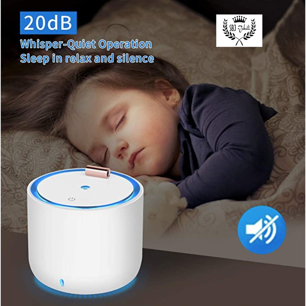 Mini Portable Aromaterapi diffuser Humidifier Purifier 7 LED 400ml SBJH04 Pelembab ruangan