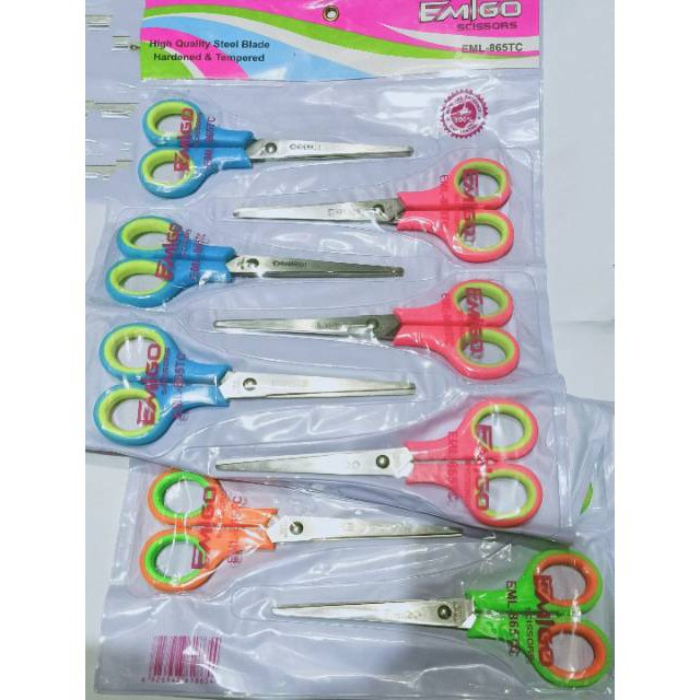 grosir  Gunting besar isi 12 pcs uk 6 inch emigo