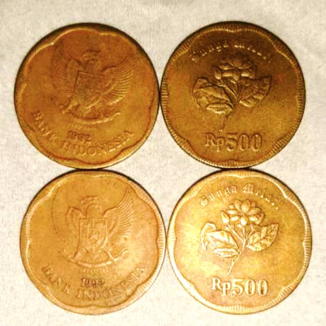 uang koin 500 Rp tahun 1992