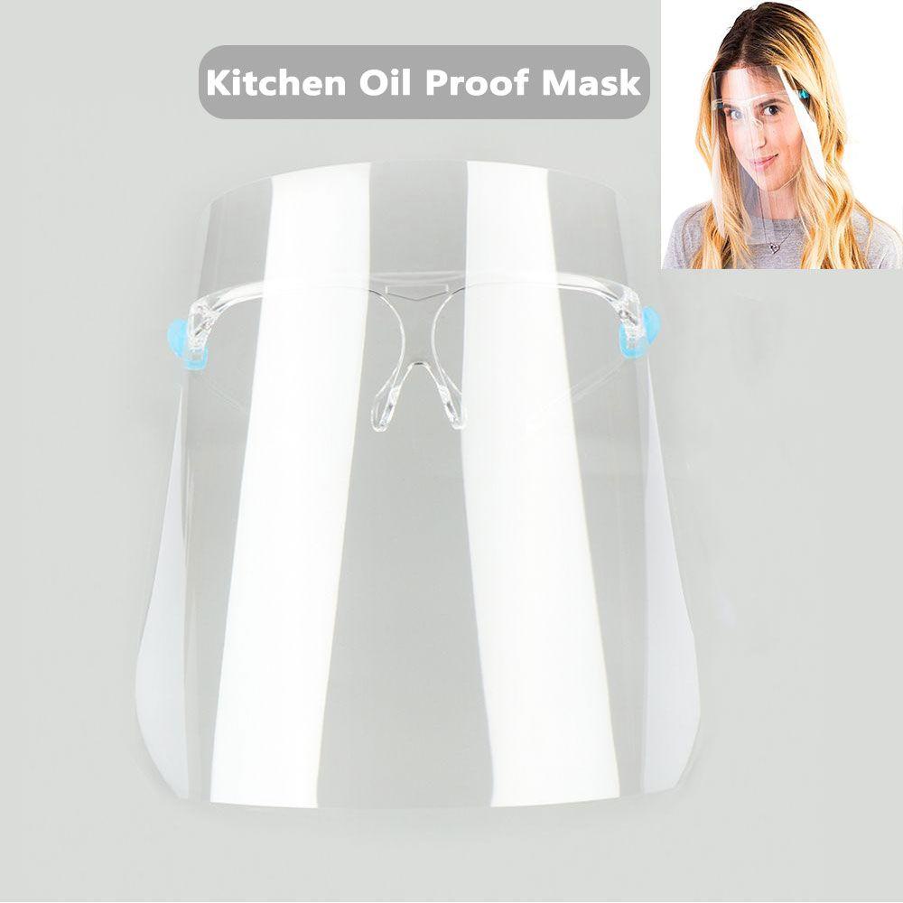 Populer Oil Proof Visor Isolasi Masak Pelindung Wajah Anti-Tetesan Pasir Anti Angin Dapur Mencegah Percikan