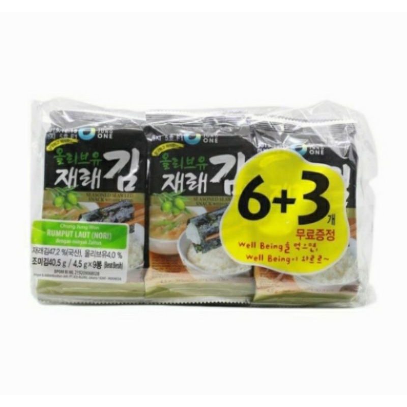 

Nori Seaweed Rumput Laut 6+3 | Chung Jung One | Daesang roasted