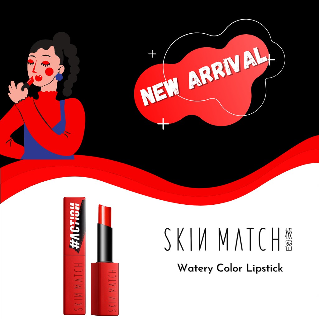 SKIN MATCH Watery Color Lipstick - Red Carpet 3.4g