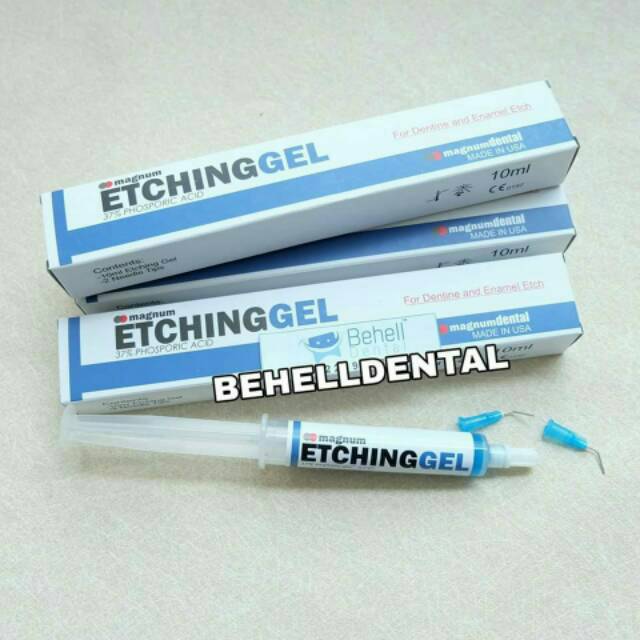 BESTCLASS GEL ETCHAN LEM BEHEL 10 ml - Cairan Biru Etchant / Etching / Etsa 10ml - Hexaetch Pembuka Pori-Pori Gigi - Original acid etch 37%