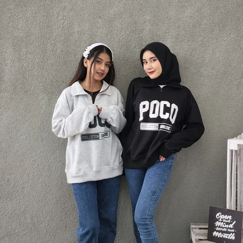 Jaket Zipper Poco Collar