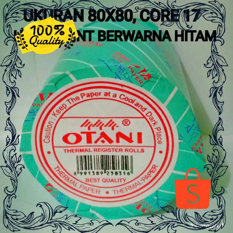 

Termurah Kertas Struk Thermal Paper 80x80-17 Merk Otani Terlaris