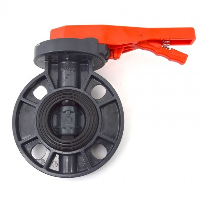 Lever Handle PVC Butterfly Valve JIS 10K Merk Zuki ukuran 3 inch