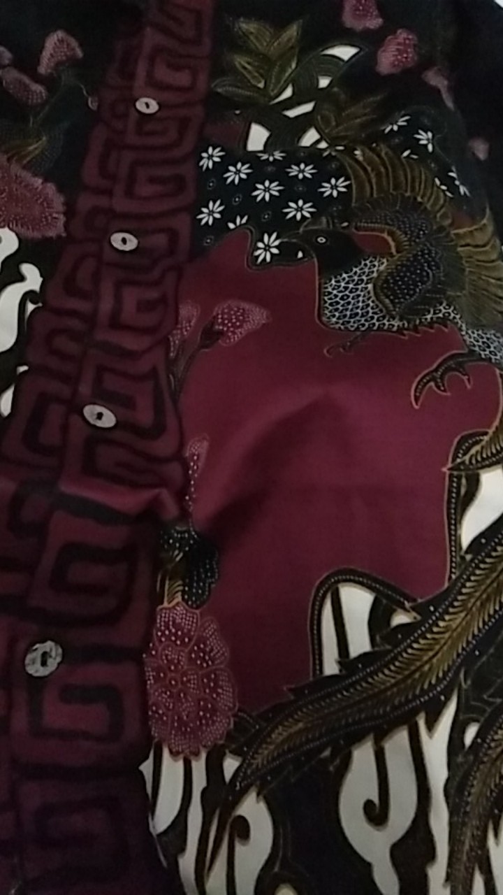 Kemeja 113 Aan# Kemeja Batik Dewasa Lengan Pendek Slim Fit Edisi Natal Bahan Katun Stretch