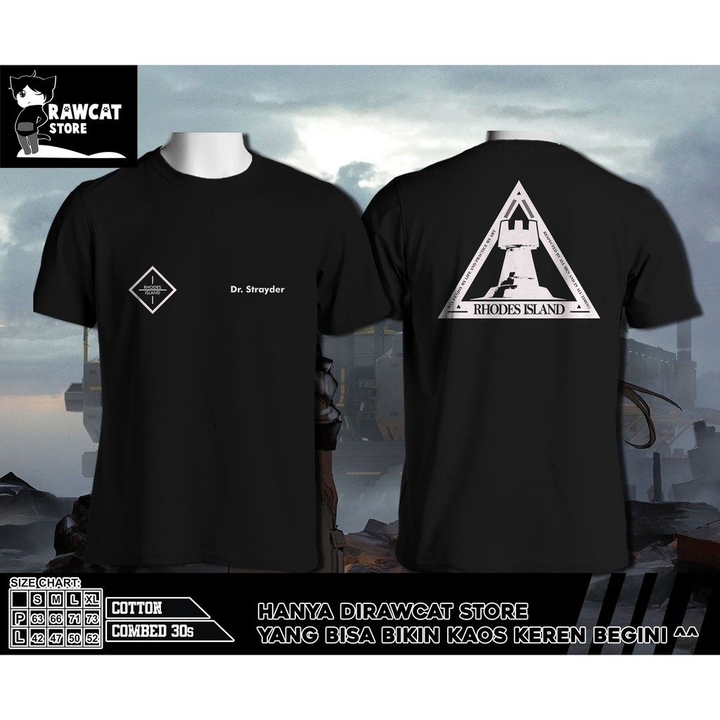 kaos arknights for doctor (bisa custom nickname)
