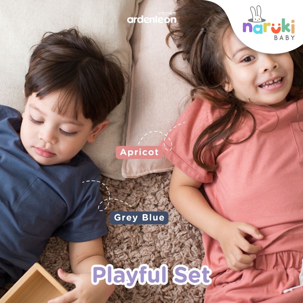 Ardenleon Playful Set Unisex Kids Arden Leon Setelan Kasual Anak