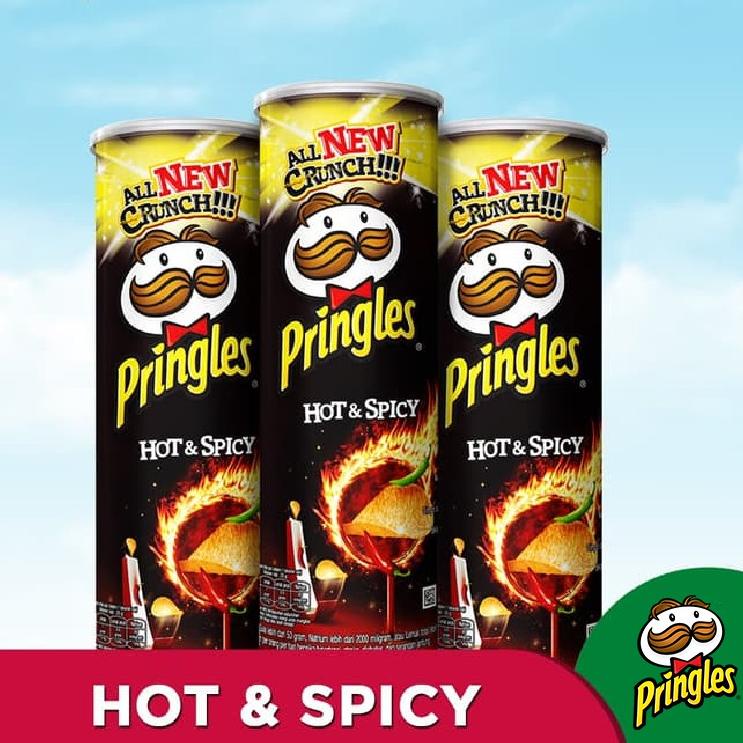 

✼ PRINGLES POTATO HOT N SPICY 107 GR / SNACK KERIPIK KENTANG PEDAS ➹