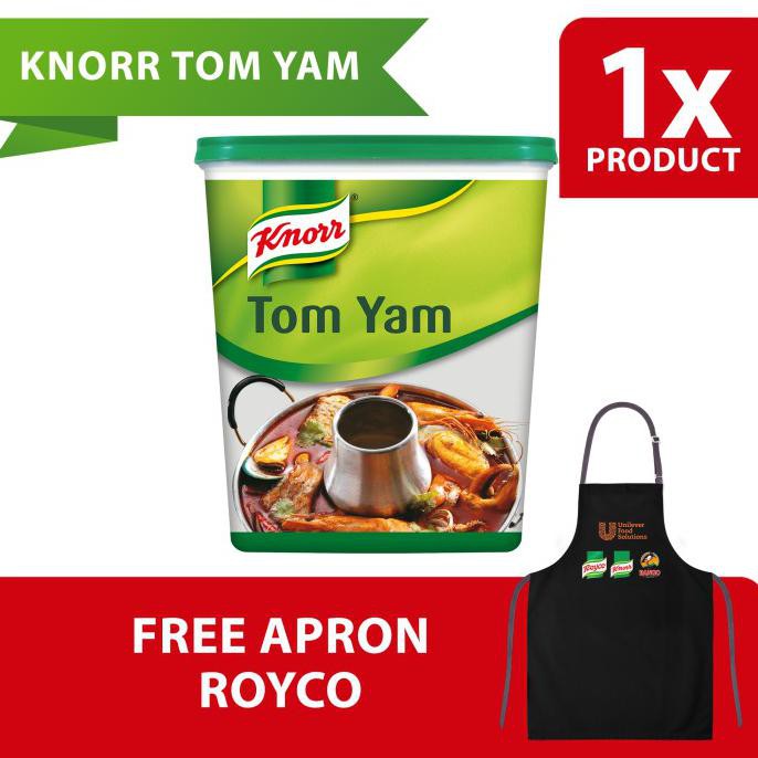 

READY COD Knorr Bumbu Siap Pakai Tom Yam Tub 1.5Kg Free Apron PRODUK TERBATAS Kode 972