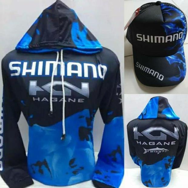 PAKET SETELAN JERSEY + TOPI MANCING SHIMANO