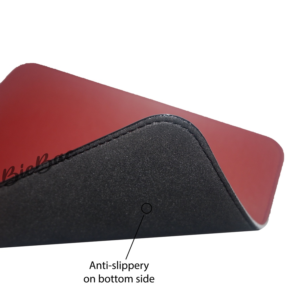 BICBAC MOUSEPAD BASIC LEATHER KULIT TEMPAT ALAS MOUSE ANTI SLIP GAMING