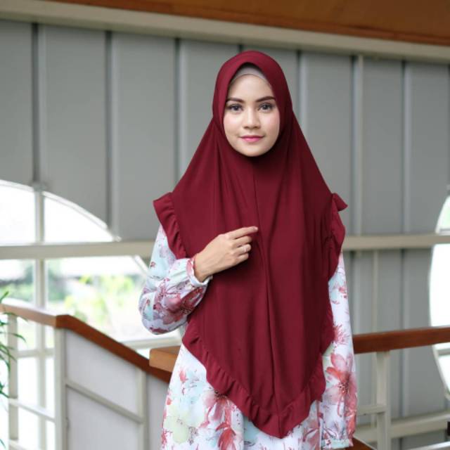 HIJAB KHIMAR SYAR'I PREMIUM MODEL PINGUIN Termurah - BAHAN STELA HALUS BEST SELLER