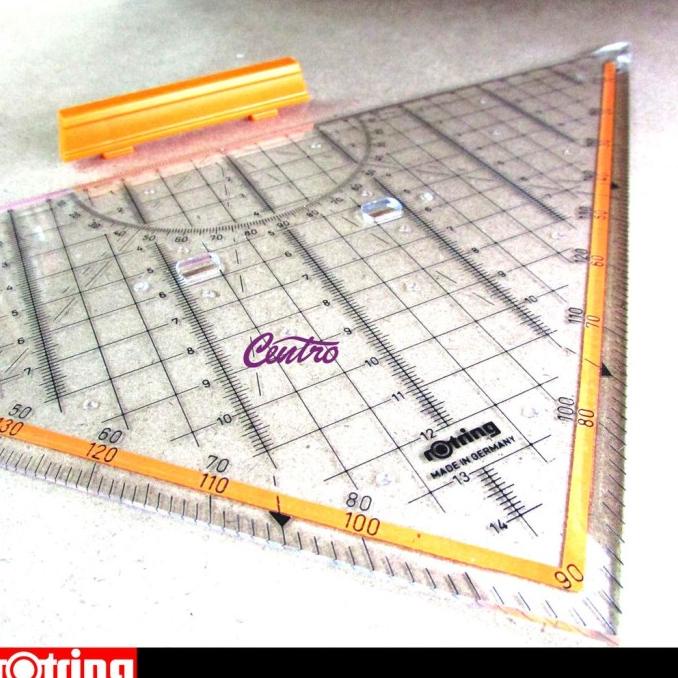 

---Terbartu--- BUKU & ALAT TULIS PERLENGKAPAN SEKOLAH & KANTOR ROTRING TRIANGLE RULER