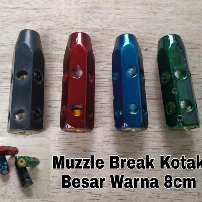 ~~~] Muzzle break kotak warna 8cm