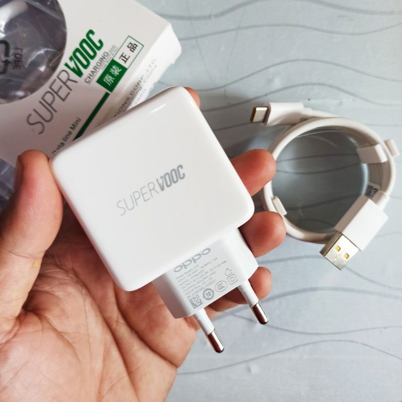 Charger Oppo Type C Super VOOC Original Casan Oppo Tipe  C Original VOOC