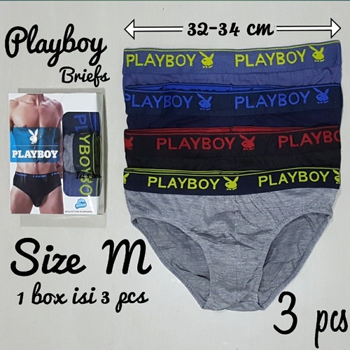 CELANA DALAM SEGITIGA PRIA PLAYBOY  3pcs dan satuan