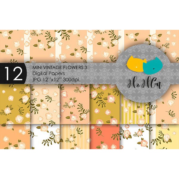 Mega Bundle 72 FloraL Patterns - JPEG Ultra HD