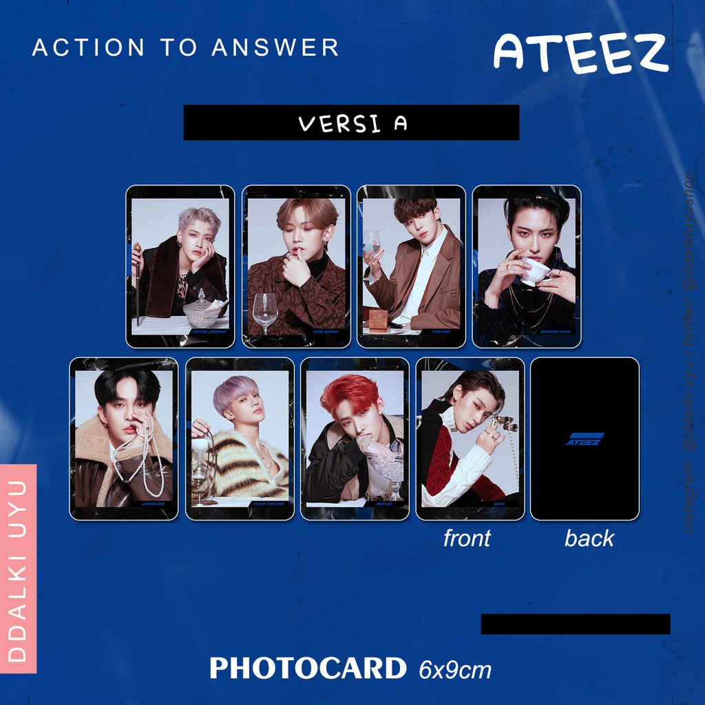 ATEEZ - photocard [ACTION TO ANSWER] versi A