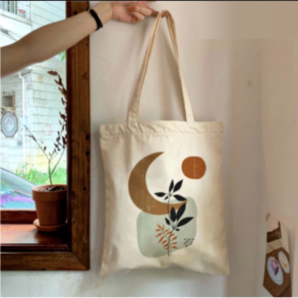 FLORA Totebag Dinir Wanita Pria Remaja Tote Bag Korean Style By Chikoisme (RSL) NR