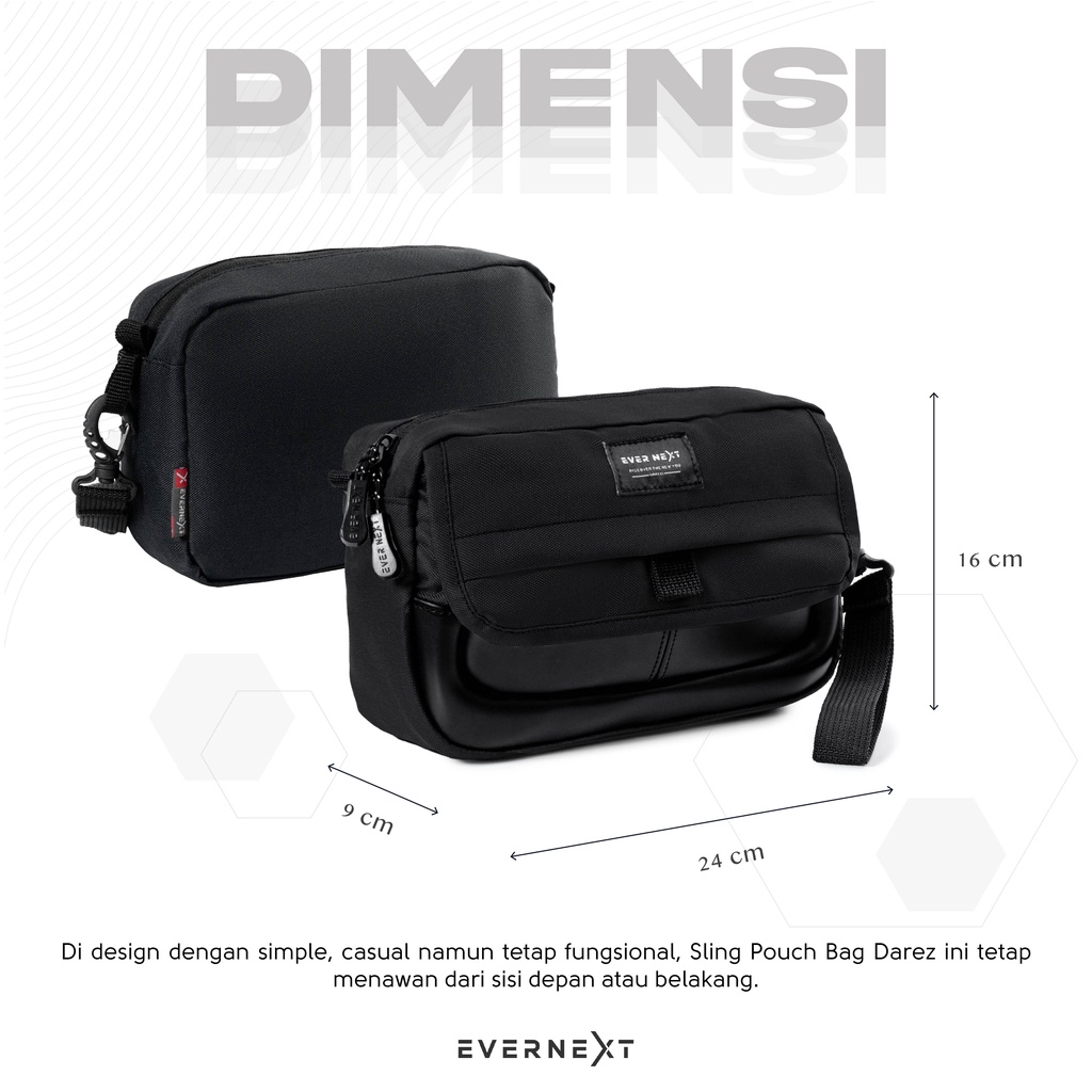 Tas Selempang Pria Sling Pouch Bag Sporty Trendi Casual Branded Distro Pesta Kuliah Hangaout Model Premium Wolfy