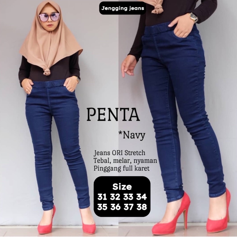 PENTA JEGGING JEANS POLOS // JEGGING JEANS WANITA