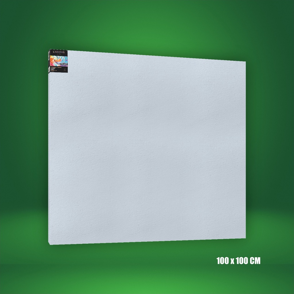 

KANVAS LUKIS 100X100 CM / WHITE CANVAS 100X100 CM / STRETCHED CANVAS - HIGH QUALITY (BIG WOOD)