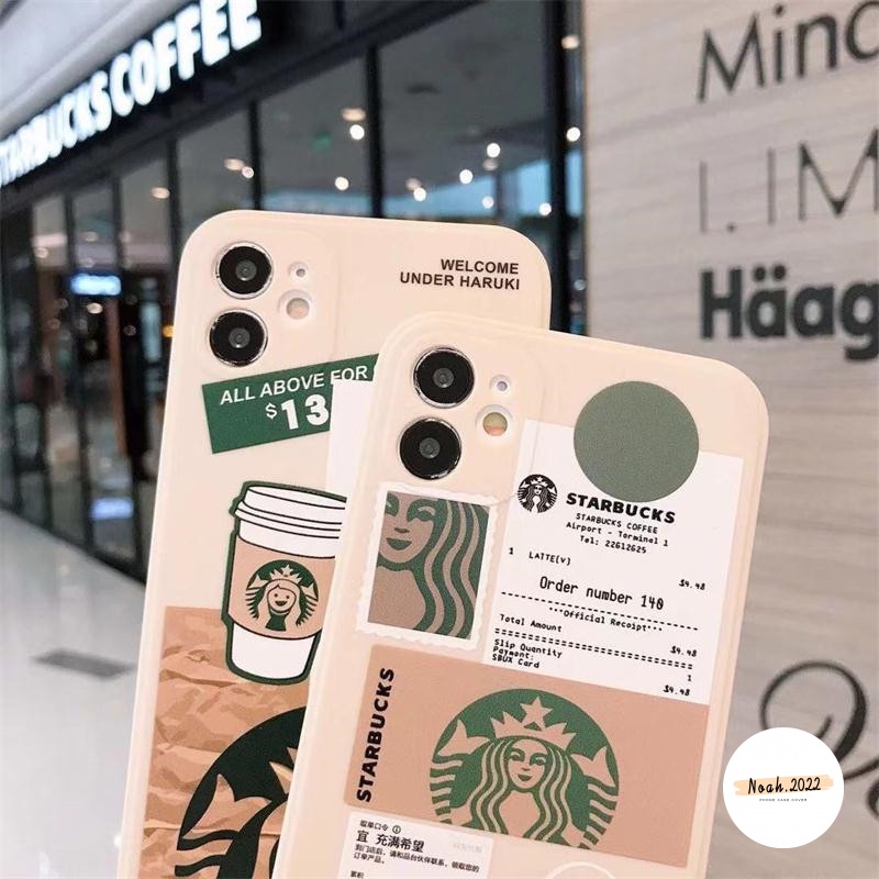 STARBUCKS Soft Case Bahan TPU Desain Label Starbuck Untuk Vivo Y21 Y31 2021 Y17 Y15 Y21T Y33S Y21S Y15S Y01 Y12 Y11 Y30i Y20i Y50 Y30 Y91C Y93 Y95 Y5S 2020