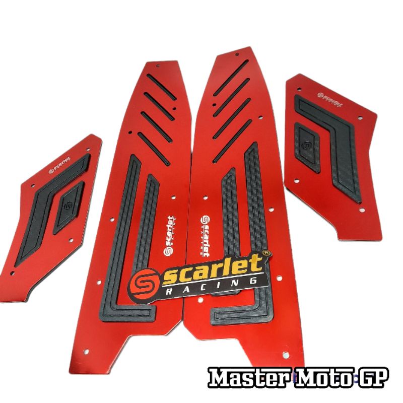 plat bordes ADV 150 cnc Scarlet Racing Plat bordes karpet ADV150 cnc