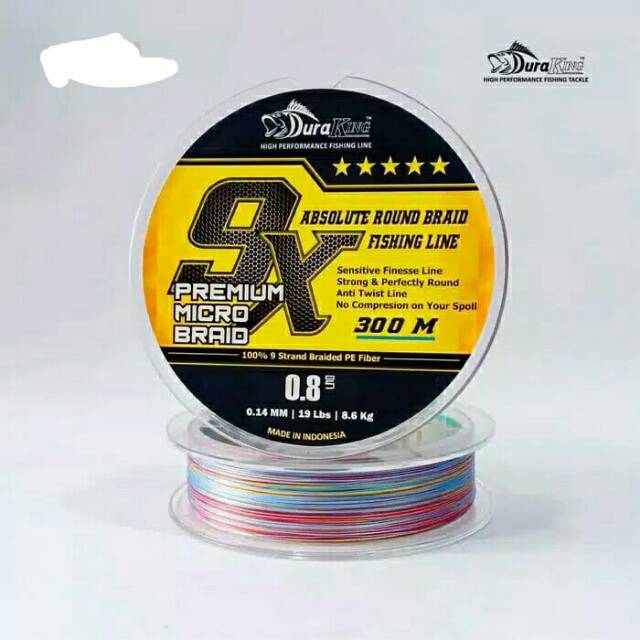 Senar PE Duraking9X premium micro braided duraking150m & 300m