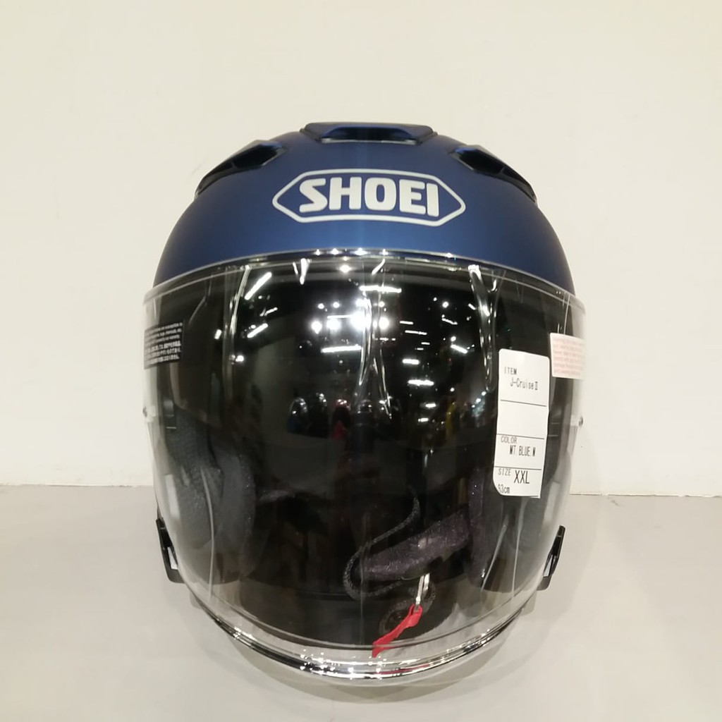 Jual APPARELHEDON SHOEI JCRUISE2 MATT BLUE SHOEI HELM HALF FACE KYT INK AGV ARAI