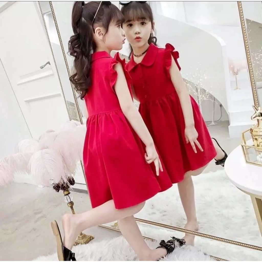 INV - KIDS DRESS CERRY / RED / TERBARU / TERPOPULER