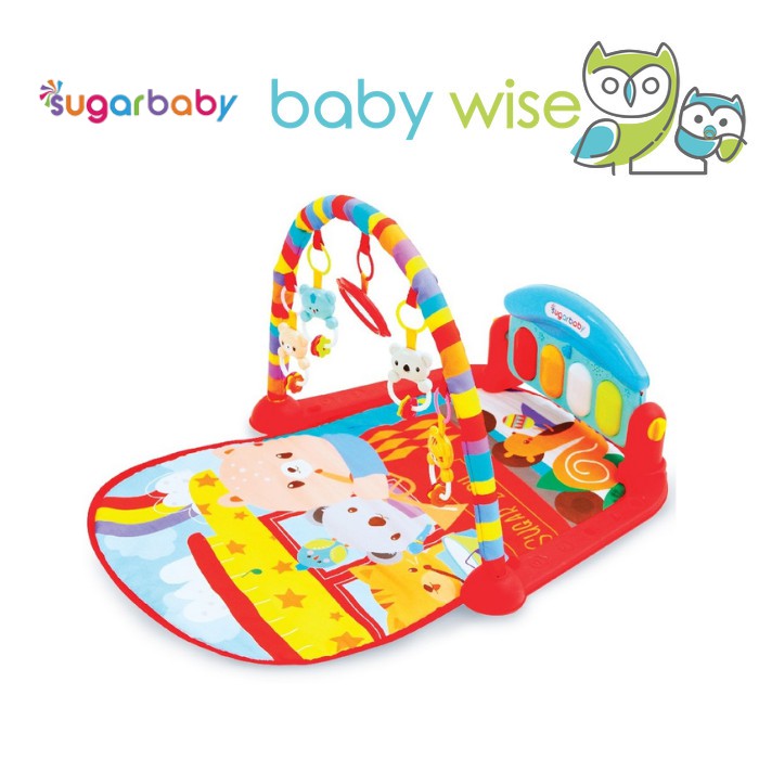 Sugar Baby Piano Playmat Play Mat Playgym Sensory Musical Rattle Toys - Matras Kasur Mainan Karpet Anak Bayi Lagu Musik-Musical Parade