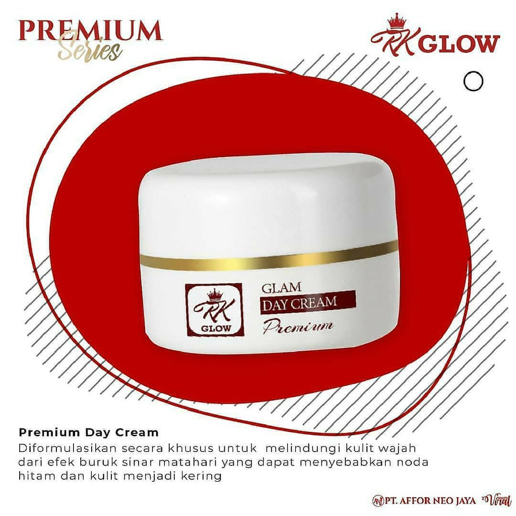 RK GLOW PREMIUM Day Cream - mencerahkan dan menghaluskan wajah dengan aman//100% ASLI RK COSMETIK