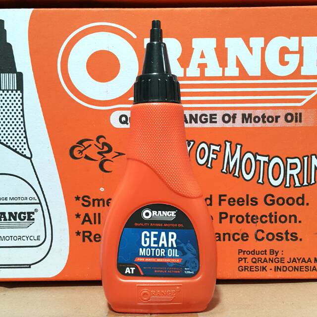 OLI GEAR / OLI GARDAN MOTOR MATIC ORANGE / QRANGE GEAR OIL 120 ML