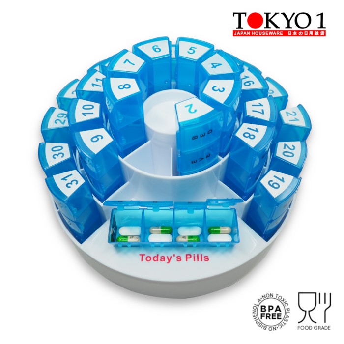 

Produk Terbaik - Tokyo 1 Monthly Pill Organizer Kotak Pill 1 Bulan 081601