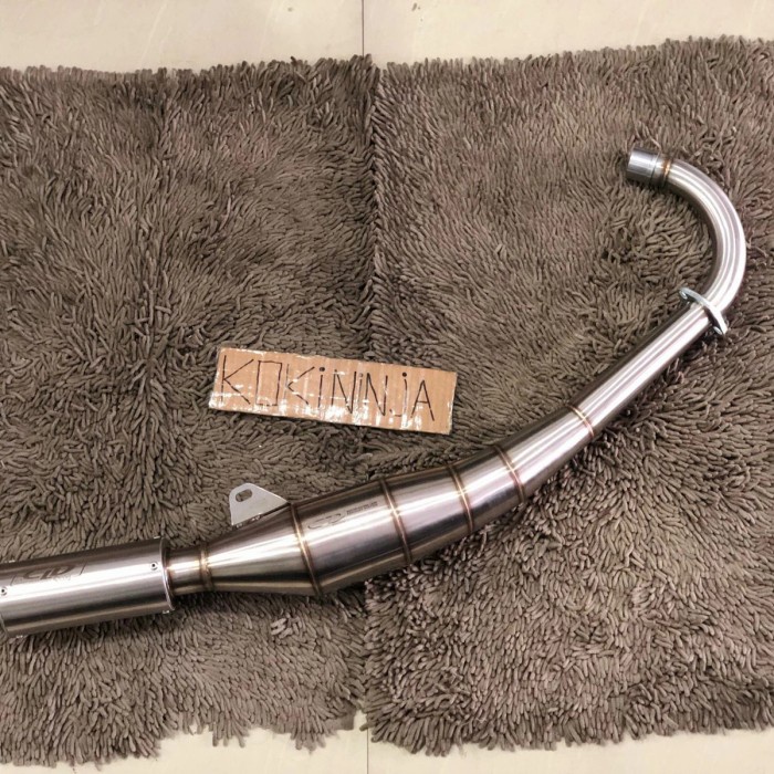 kenalpot cld c1 satria lumba hiu 2 tak std racing standar stenlis ori