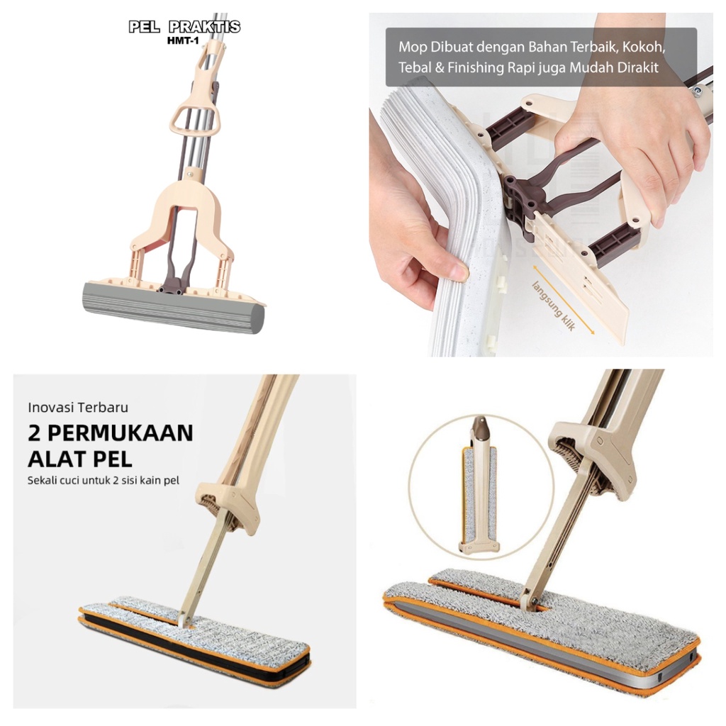 Alat Pel Lantai Semprot Praktis Water Spray Mop Alat Sapu Pel Lantai Ultra Mop Automatic Pel Praktis Serbaguna GOSHOP88