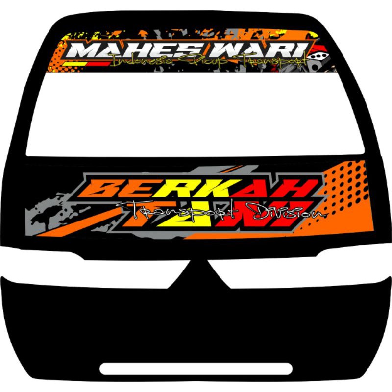 Sticker Printing Stiker Kaca dan Kabin Mobil Satu Set Pick Up Mobil SS / FUTURA - KANAYASTICKER