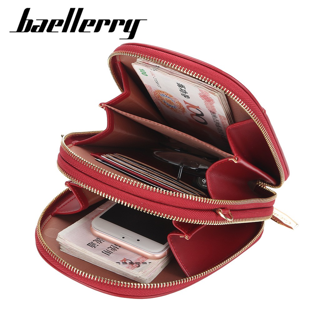 BAELLERRY N2501 Tas Selempang Wanita Dompet Panjang Wanita Dompet Handphone Sling Bag WATCHKITE WKOS