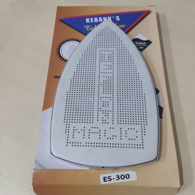 Sepatu Teflon ES-300 Setrika Uap Listrik Silver Star - Magic Ironing Shoe
