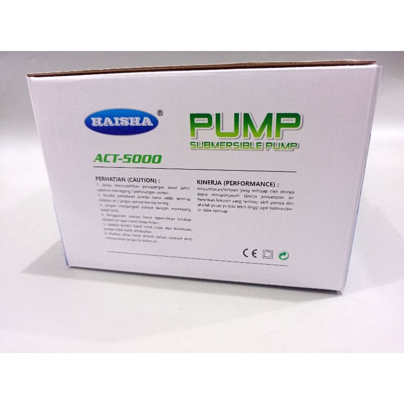 PROMO MURAH Pompa Kola KOI Low Watt  Submersible Pump HAISHA ACT 5000